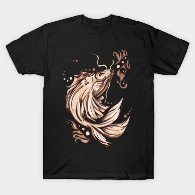 Koi Elemental- Desert T-Shirt by hybridgothica